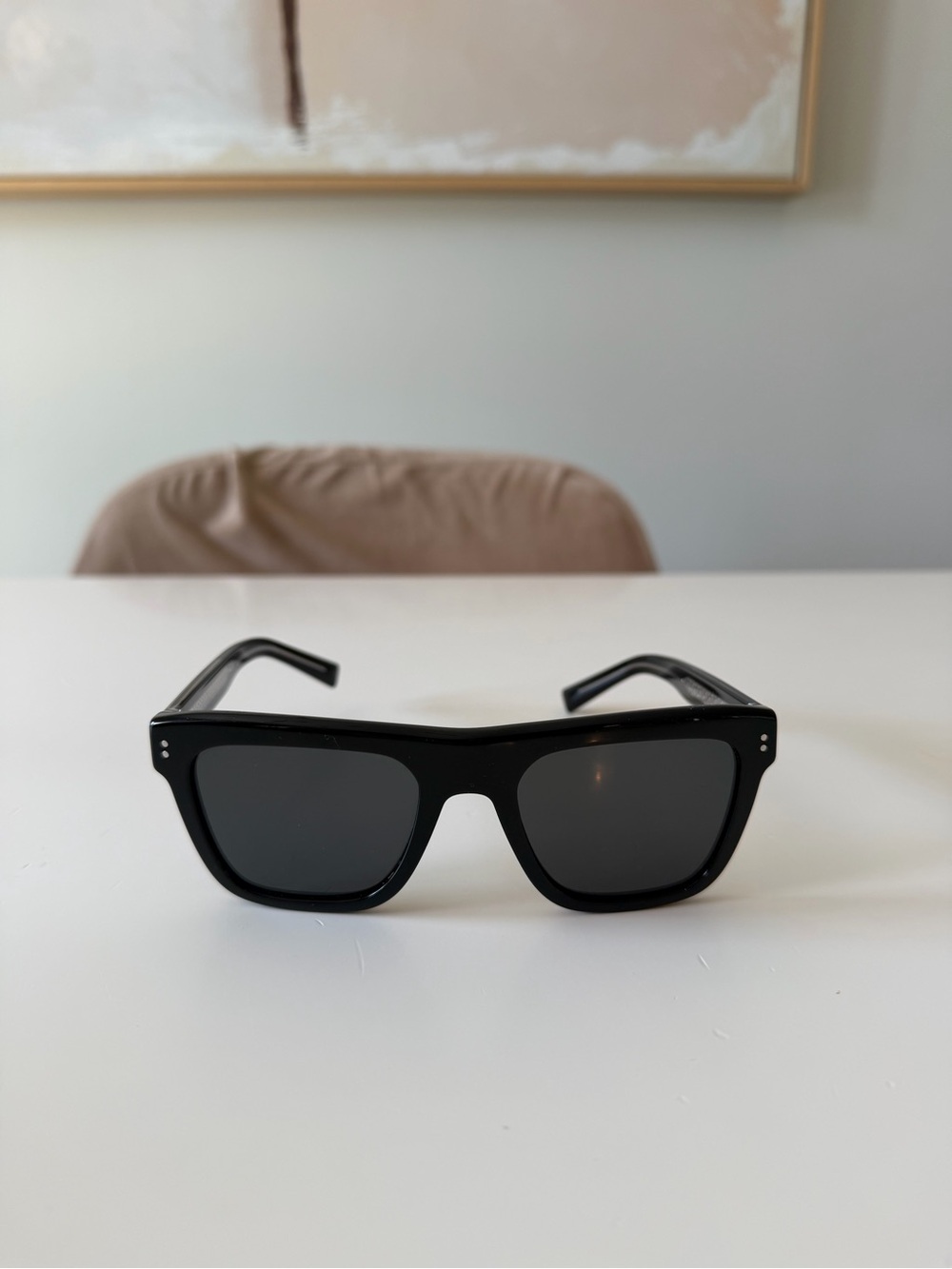 Dolce & Gabbana Classic Black Square Sunglasses